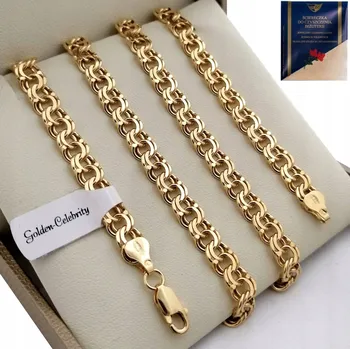 Řetízek ZLATÝ ŘETÍZEK PÁNSKÝ ŘETĚZ KRÁLOVSKÁ VAZBA / GARIBLADI + DÁRKY GHL100A