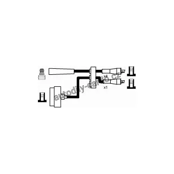 Zapalovací kabel Sada kabelů pro zapalování NGK RC-AR406 - ALFA ROMEO