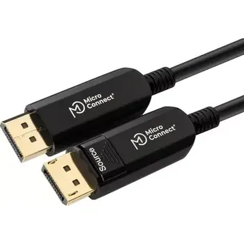 Video kabel MicroConnect Premium Optic Fiber DisplayPort Kabel v1.4 20m černá (DP-MMG-2000V1.4OP)
