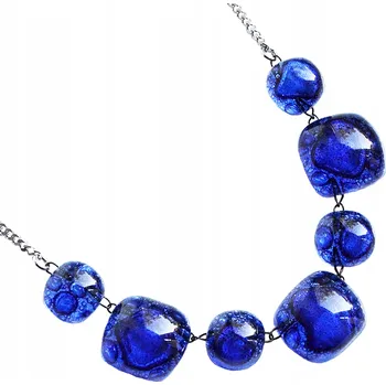 Náhrdelník Modrý náhrdelník 3s, ruční výroba
