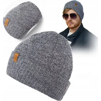 Čepice Brødrene čepice beanie šedá, univerzální velikost