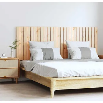 vidaXL Nástěnné čelo postele 159,5x3x60 cm masivní borové dřevo [824851] Barva: Přírodní
