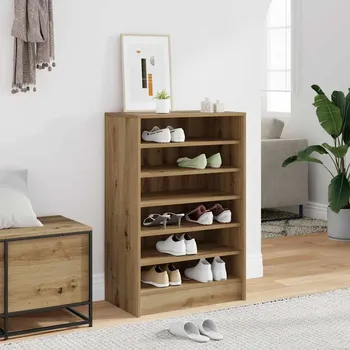 vidaXL Botník 60 x 35 x 92 cm dřevotříska [808949] Barva: dub artisan