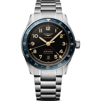 Hodinky Longines Spirit Zulu Time L3.812.4.60.6 černé