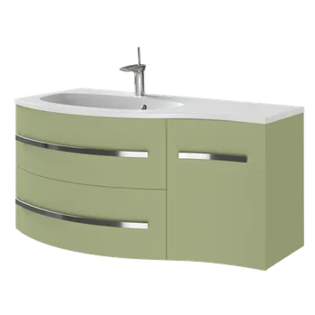 Koupelnový nábytek Lavedo Vanessa Olive 110 koupelnová skříňka s umyvadlem Orientace: Pravá, VNDP-110-OL