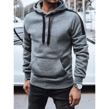 Pánská móda Pánská mikina s kapucí BX5821 Barva: Tmavě Šedá, Velikost: 2XL