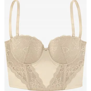 Dámské oblečení Lascana bardotka podprsenka, balkonetka zlatá velikost 75C