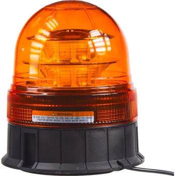 Autoelektronika x LED maják, 12-24V, 16x3W, oranžový magnet, ECE R65