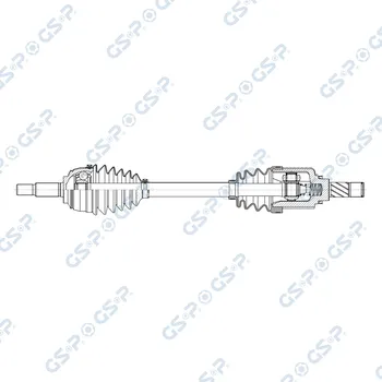Poloosa kola Hnací hřídel - poloosa GSP 203931OL