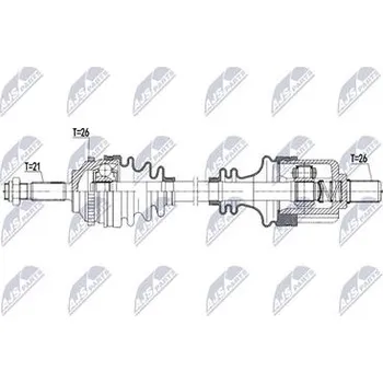 Hnací hřídel - poloosa NTY NPW-RE-268