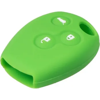 Autodoplněk Silikonový obal pro klíč Renault 3-tlačítkový, zelený