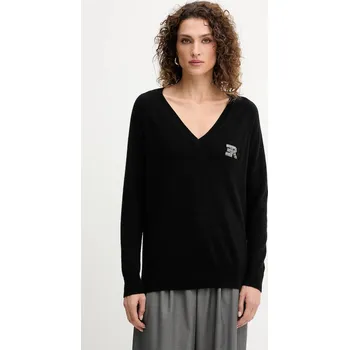 Pánský svetr Vlněný svetr Ermanno Firenze 57TM055E52 černá 99X, vel. 38