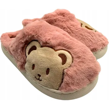 Dámské pantofle Zimní Pantofle s medvídkem Dámské dětské teplé pantofle vel. 40-41