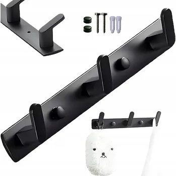 Věšák Černý kovový Šatní ramínko Verk Group