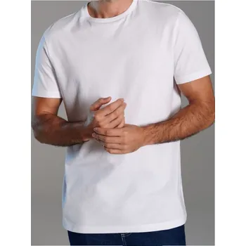 Pánské oblečení Sinsay - Tričko s krátkým rukávem - bílá - 532EY-00X - 532EY-00X-2XL