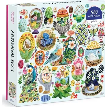 Puzzle Galison Puzzle Malovaná vajíčka 500 dílků
