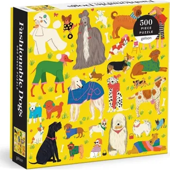 Puzzle Galison Puzzle Styloví psi 500 dílků