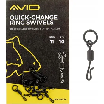 Obratlík Avid Carp Quick Change Ring Swivels