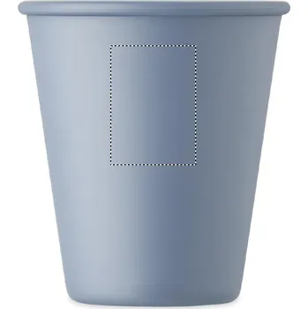 Jednorázové nádobí Jednostěnný kelímek z PLA 5 FRONT, 35x25mm Tamponový tisk, 1 barva