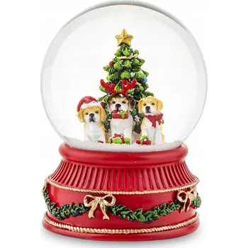 Obraz Skleněná koule s vánoční hrací skříňkou 17x11x11 139788