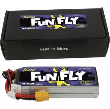 RC náhradní díl Tattu akumulátor baterie LiPo 4S 1P 1800 mAh 14.8 V 100C s konektorem XT60 a JST-XH