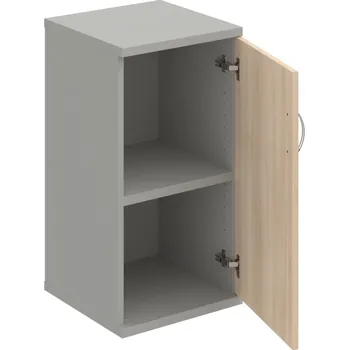 Policová skříň S 2 40 01 P – Skříň policová dvéřová 76,8 × 40 cm - Akát , Šedá , USN – Hobis