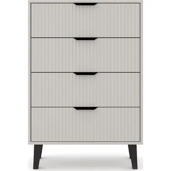 Komoda Komoda Borg Duo se 4 zásuvkami - Mebelbos Šedá 70x102.4 cm