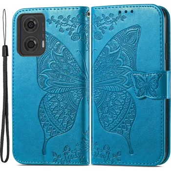 Pouzdro na mobilní telefon Flipové pouzdro Erbord pro Motorola Moto G24 / G24 Power / G04 modré