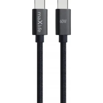 Datový kabel Kabel Maxlife USB typ C - USB typ C 2 m černý