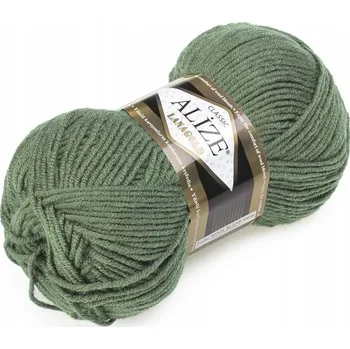 Příze Vlna Alize Lanagold 180 světle khaki 240 m