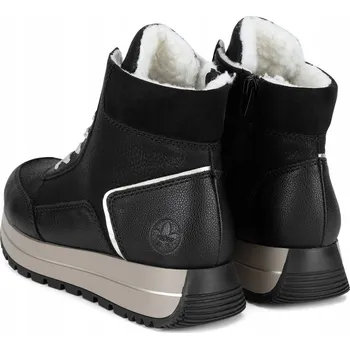 Dámské kozačky Dámské kotníkové boty Rieker na klínku, velikost 37