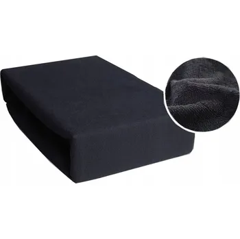 Prostěradlo Froté prostěradlo s gumou 90x200 černé