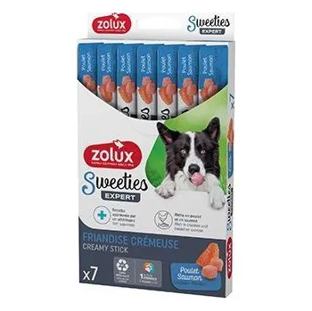 Pamlsek pro psa Pochoutka pes SWEETIES losos, kuře 7ks Zolux