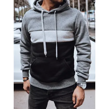 Pánská mikina Pánská mikina s kapucí BX5812 Barva: Tmavě Šedá, Velikost: 2XL