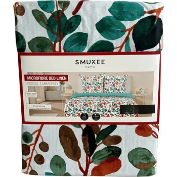 Povlečení Povlečení z mikrovlákna Smukee 220x200 s barevnými květy