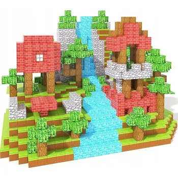 ostatní stavebnice STAVEBNICE KRYCHLE 220 KOSTEK VČETNĚ 2 FIGUREK GIGANT KRABIČKA