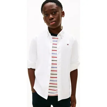 Pánská košile Košile Tommy Hilfiger KB0KB09262.98.122.9BYA bílá 00X, vel. 110