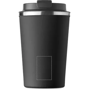 Jednorázové nádobí Dvoustěnný pohárek 350 ml 10 FRONT LOWER, 40x25mm Tamponový tisk, 4 barvy