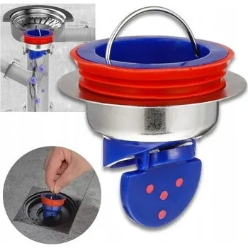 Sifon Suchý sifon s klapkou zpětného ventilu pro kanalizační odtoky, regulace Ø 35-52 mm