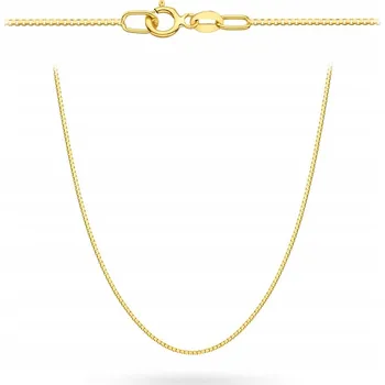 Řetízek Zlatý řetízek kostka 45 cm 585 gravírování