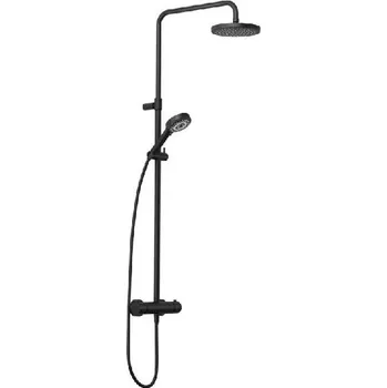 Kludi Sprchový set s termostatem, průměr 20 cm, 3 proudy, matná černá - 6807939-00