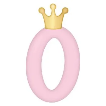 Party dekorace Svíčka dortová světle růžová s korunkou číslo 0
