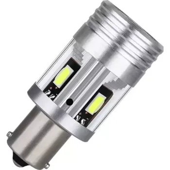 Autožárovka LED žárovky P21W BA15S - 4x CSP 12V 27W 600Lux bílá