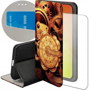 Pouzdro na mobilní telefon Flipové pouzdro Hello Case pro Xiaomi Redmi Note 9 Pro hnědé