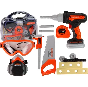 Hra na obchod LEAN Toys Dětská sada pro kutily v kufru