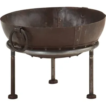 Rustikální přenosné ohniště Ø 40 cm železo IM_321944