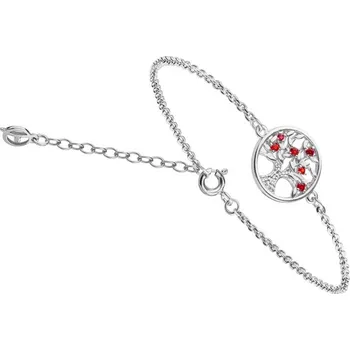 Náramek Český granát náramek stříbrný 160603