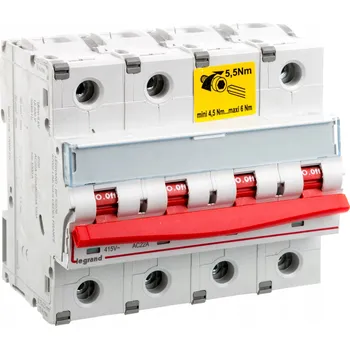 vypínač LEGRAND Modulární odpojovač FRX404 4P 125A 406547