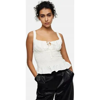 Dámská halenka Topshop halenka bez rukávů střih přiléhavý velikost 40