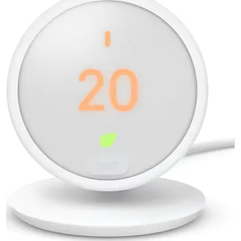 Chytrý termostat Google Nest Thermostat E HF001235-EX / Wi-Fi / 2,4 GHz/5 GHz / matný displej / bílá